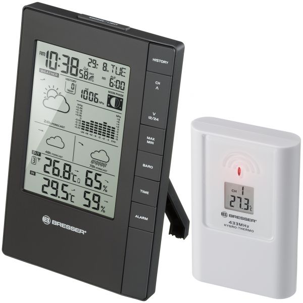 Bresser Estação Meteorológica sem Fio de Bresser com Sensor Externo de Temeotrend Fsx Black