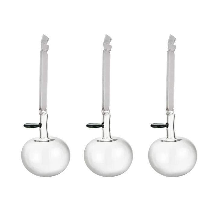 Iittala - Glasapfel (3er-Set), klar