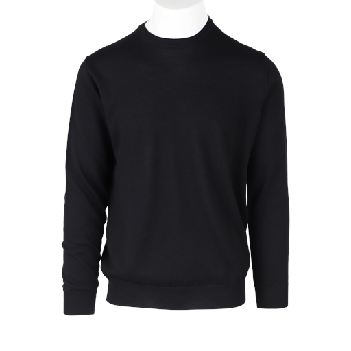 Nordstrand Langærmet Crew Striktrøje, Sort, XL