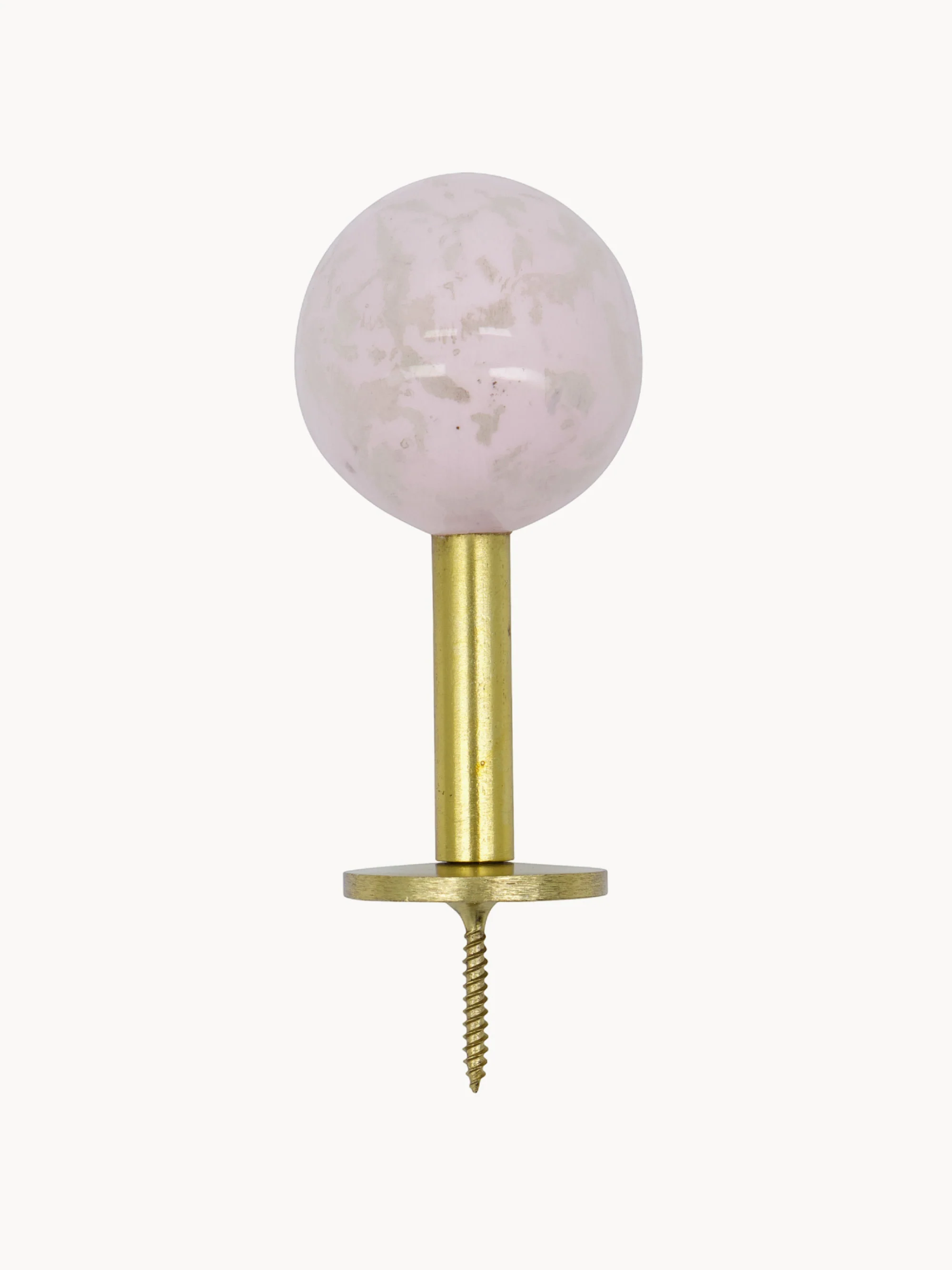 Handgemaakte metalen wandhaken Ball, 2-delig