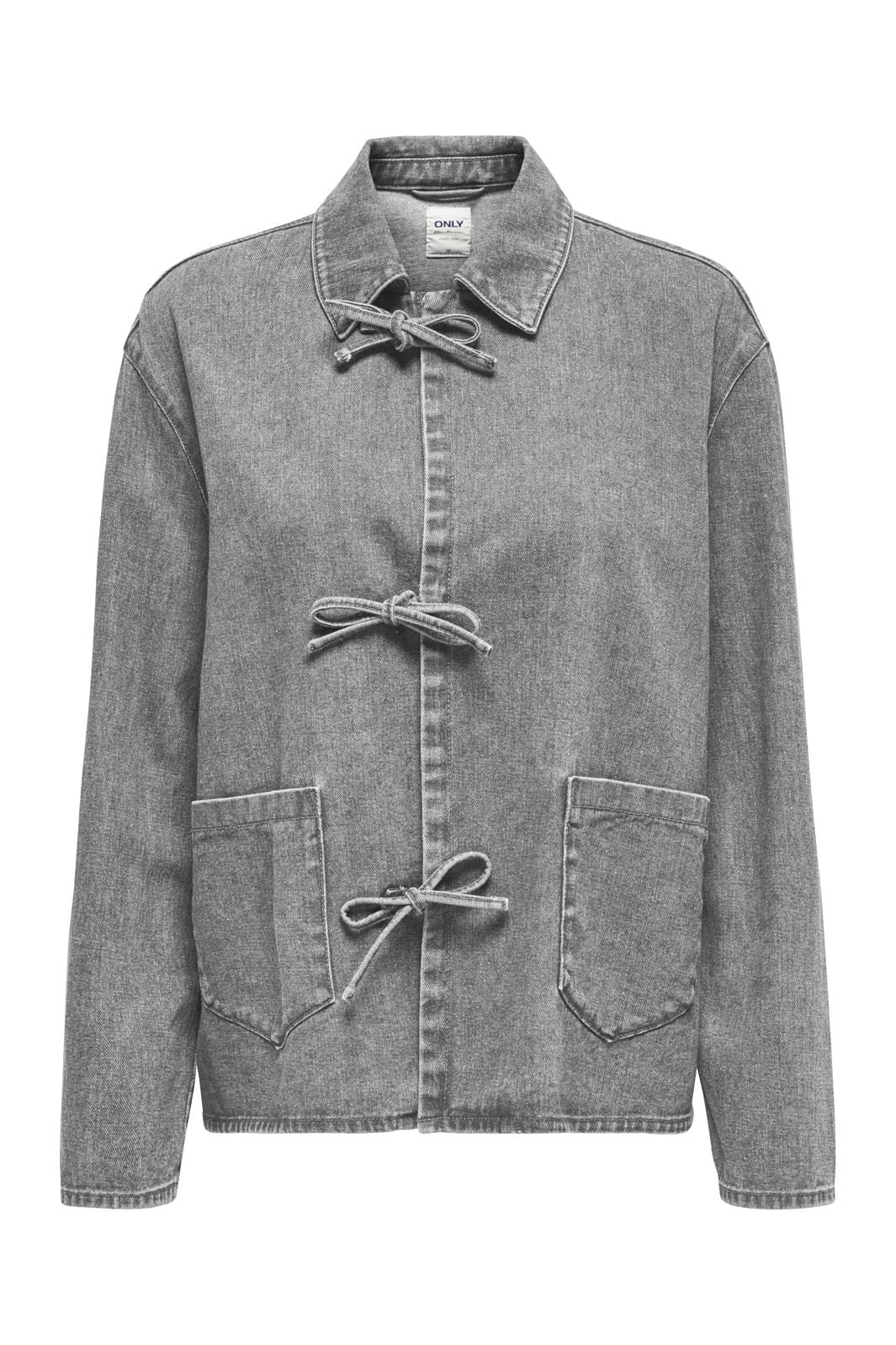 Only Onlthille L/S Tie Jacket Gua 4692178 medium grey denim