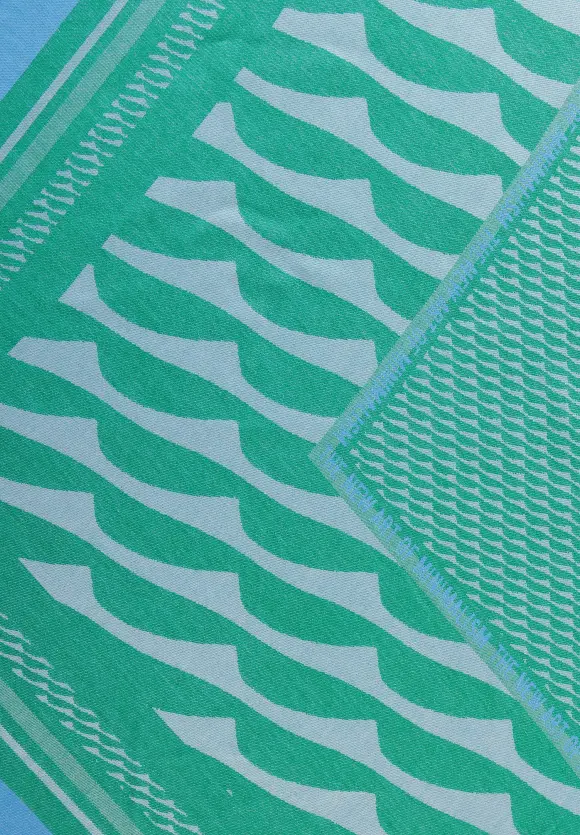 Dreieckstuch mit Print - fresh spring green