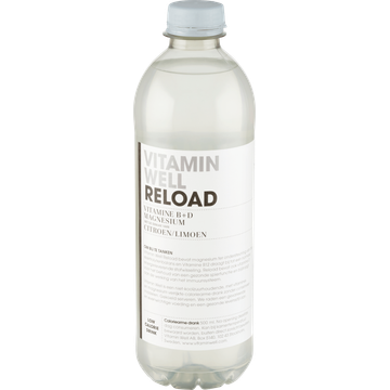 Vitamin Well Reload Vitamine B+D Magnesium met de Smaak van Citroen/Limoen 500 ml