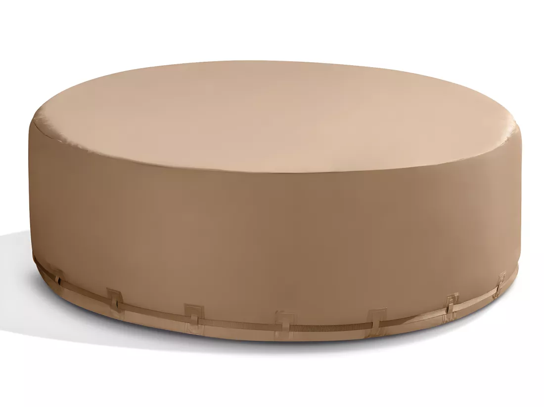 Spa gonflable PureSpa Sahara rond Bulles 4 places + Couverture thermique - Intex