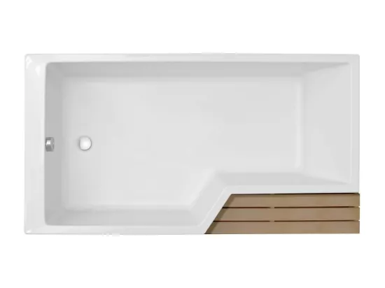 Baignoire bain douche 180 x 90 cm JACOB DELAFON Neo blanc brillant gauche