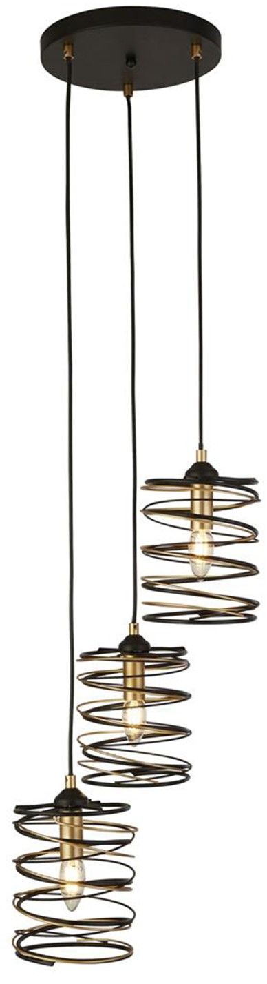 Hanglamp 85583-3BGO Spring B35 x D35 cm