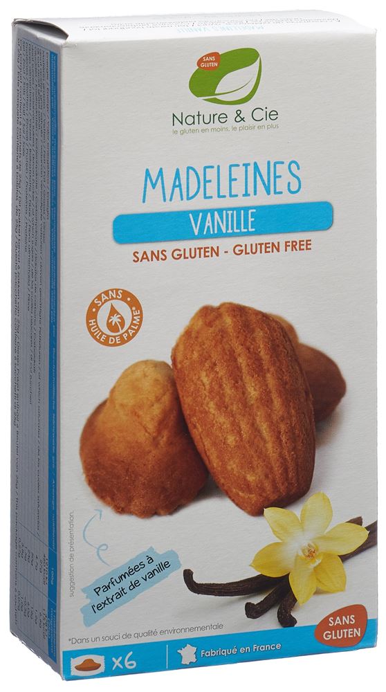 NATURE&CIE Madeleines Vanille<br>6 × 25 g, glutenfrei