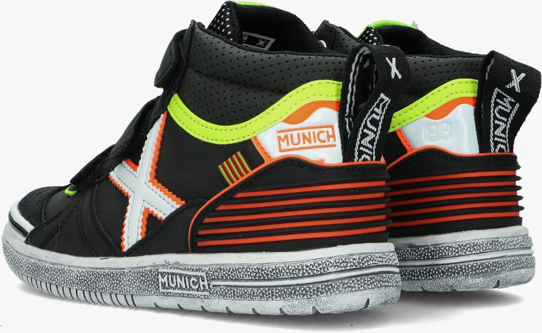 MUNICH zwarte munich hoge sneaker g3 boot velcro