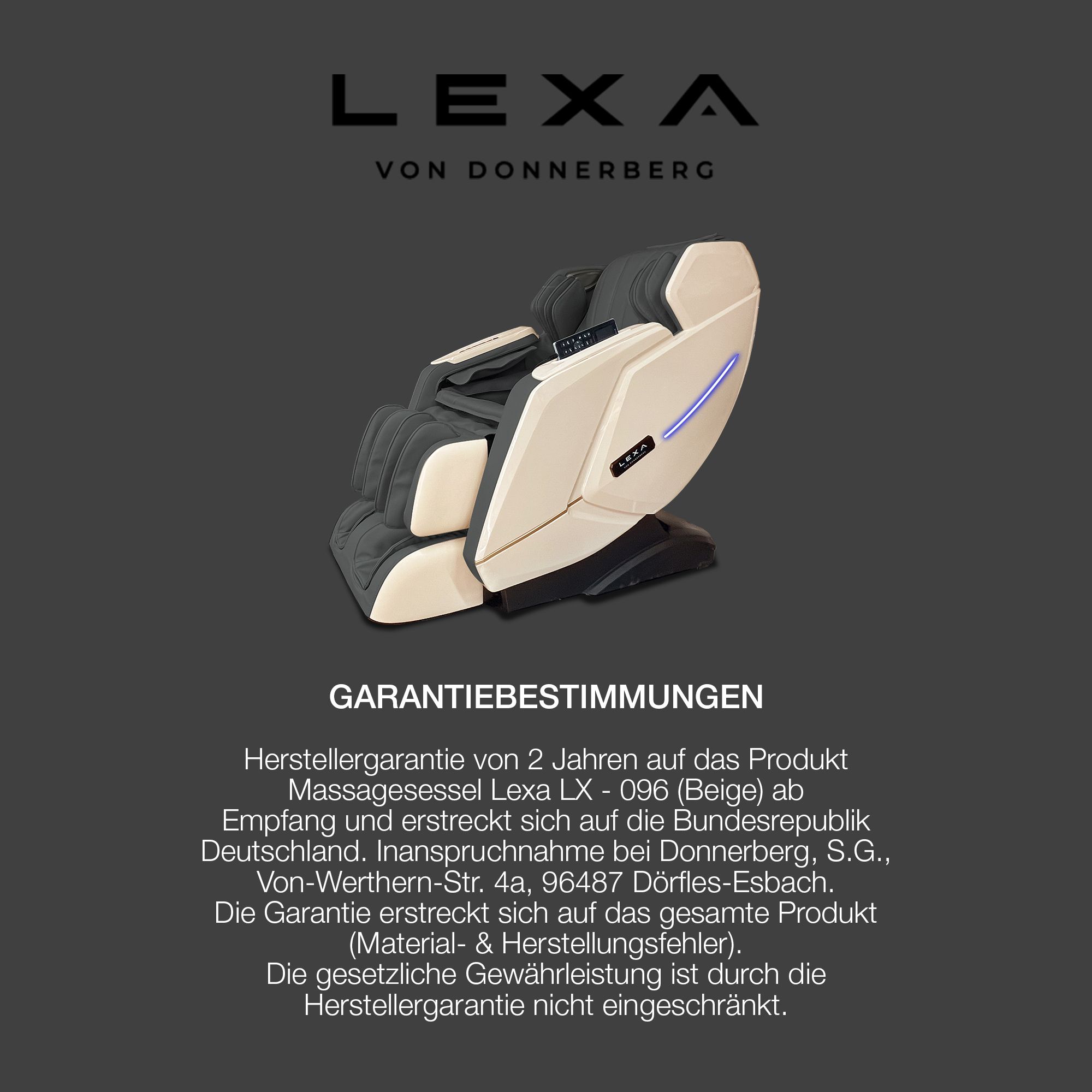 Donnerberg Massagesessel Lexa Beige