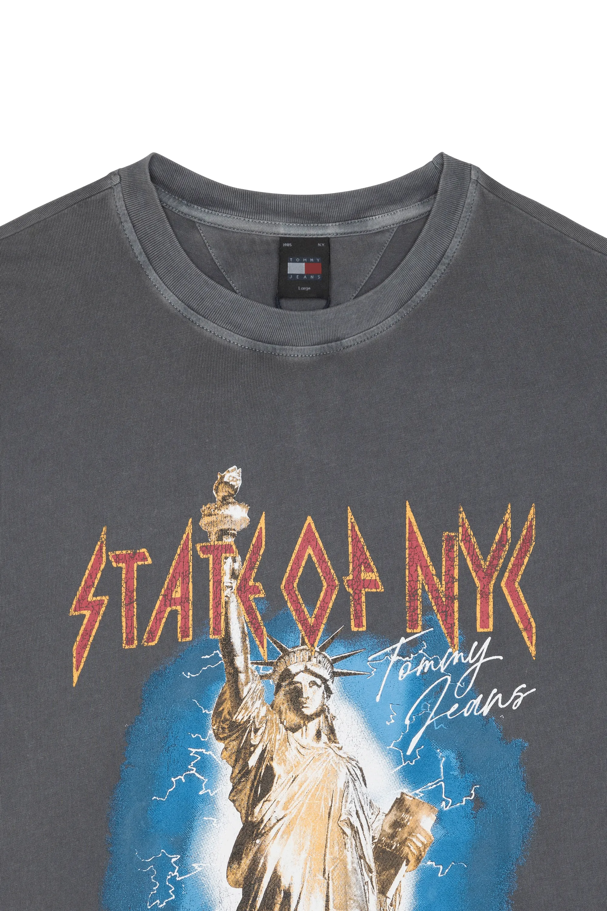 TOMMY JEANS T-shirt TJM REG STATE OF NYC Gris