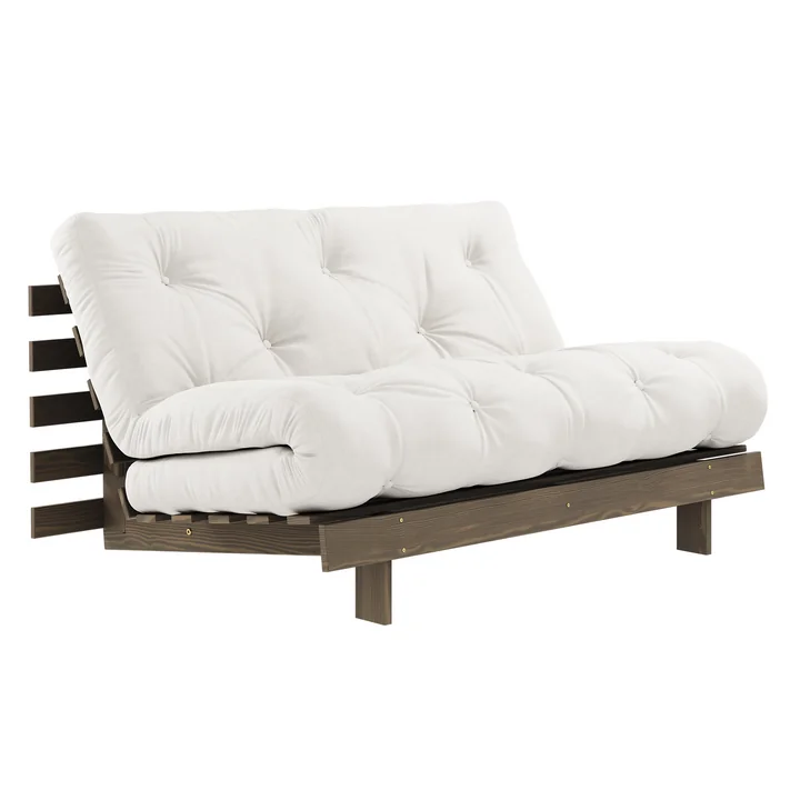 Karup Design - Roots Schlafsofa, 140 x 200 cm, Kiefer carobbraun / natur (701)