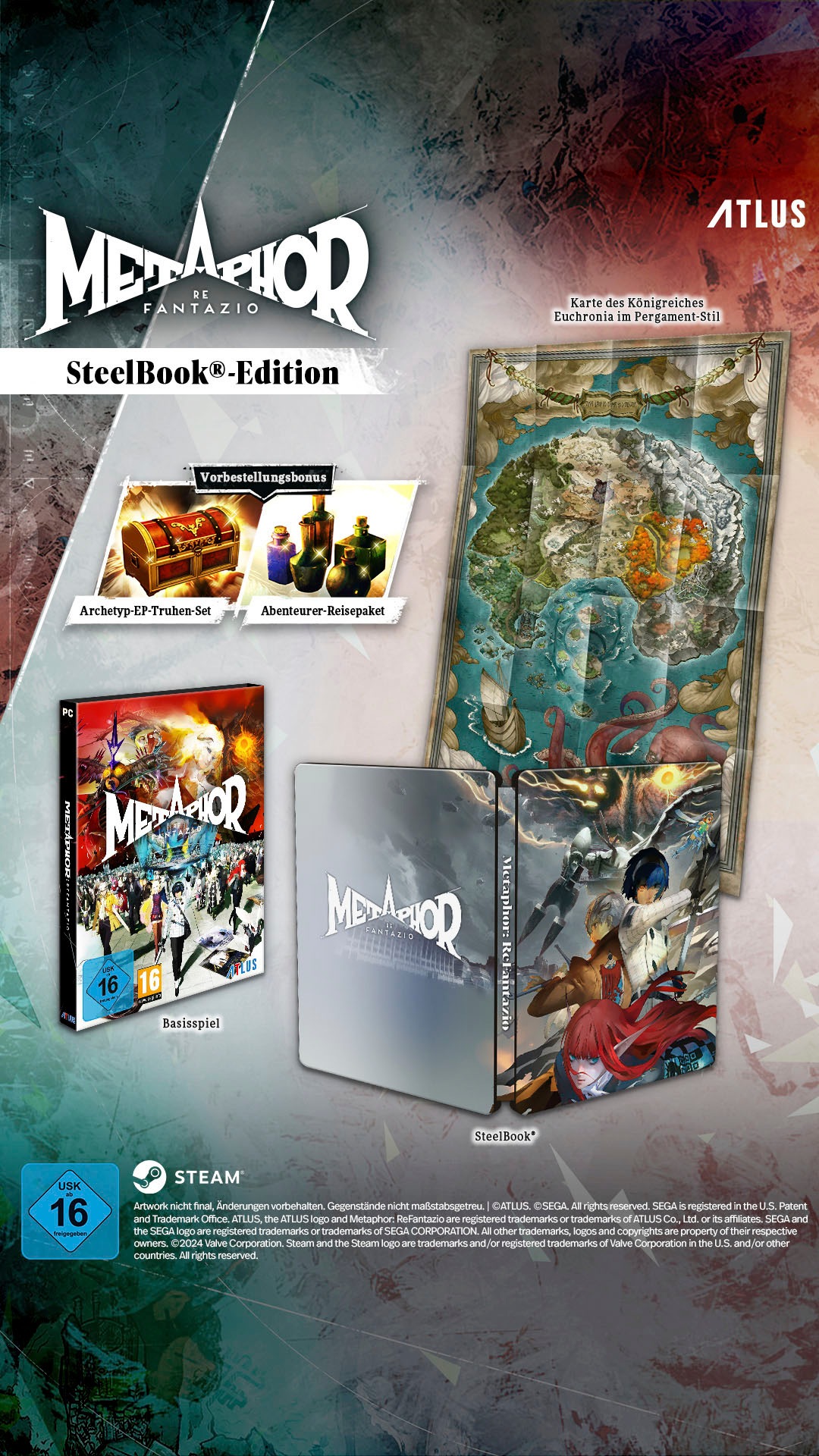 Atlus Spielesoftware »Metaphor: ReFantazio Steelbook Edition« PC