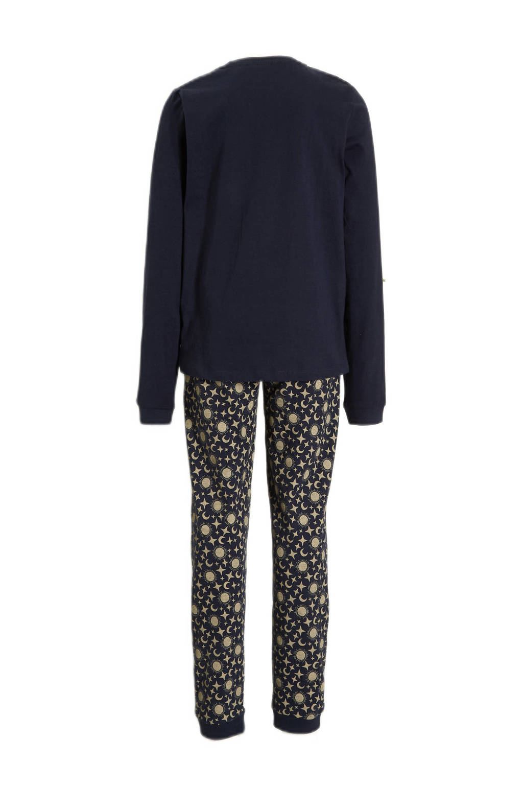 Orange Stars pyjama met printopdruk marine