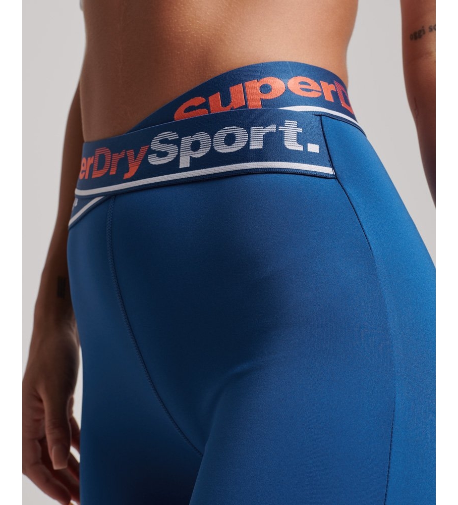Calça legging Superdry Training Cross 7/8 azul