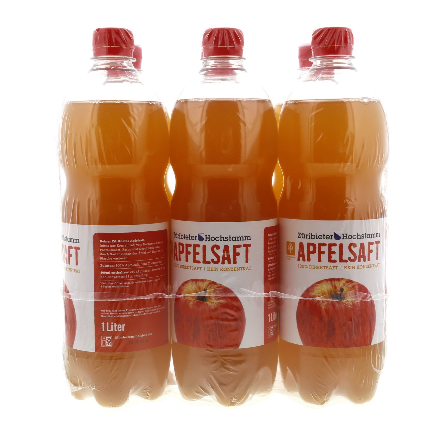 Züribieter Hochstamm Apfelsaft 6x1l
