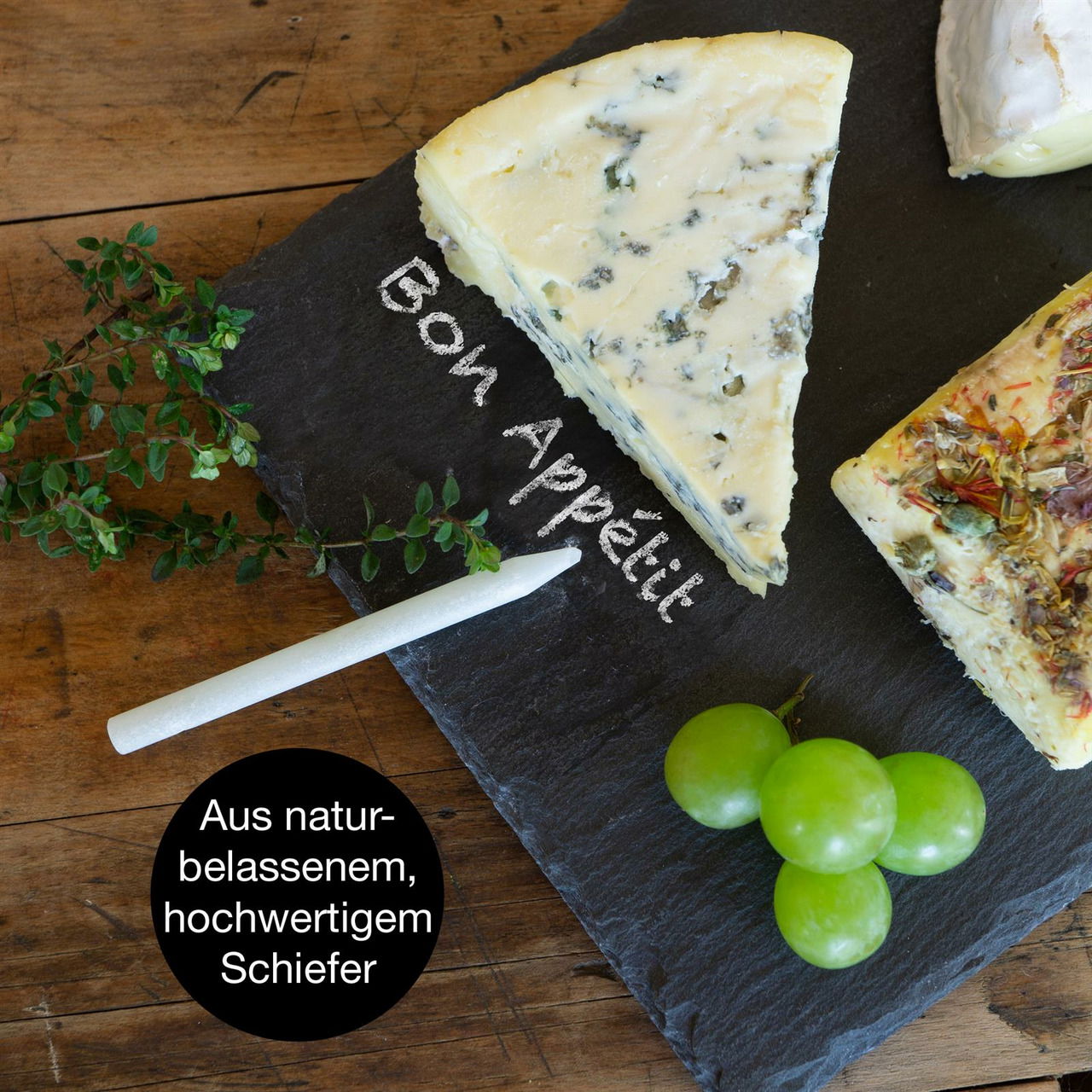 Moritz & Moritz Schiefer-Servierplatten Thyme 6-tlg.
