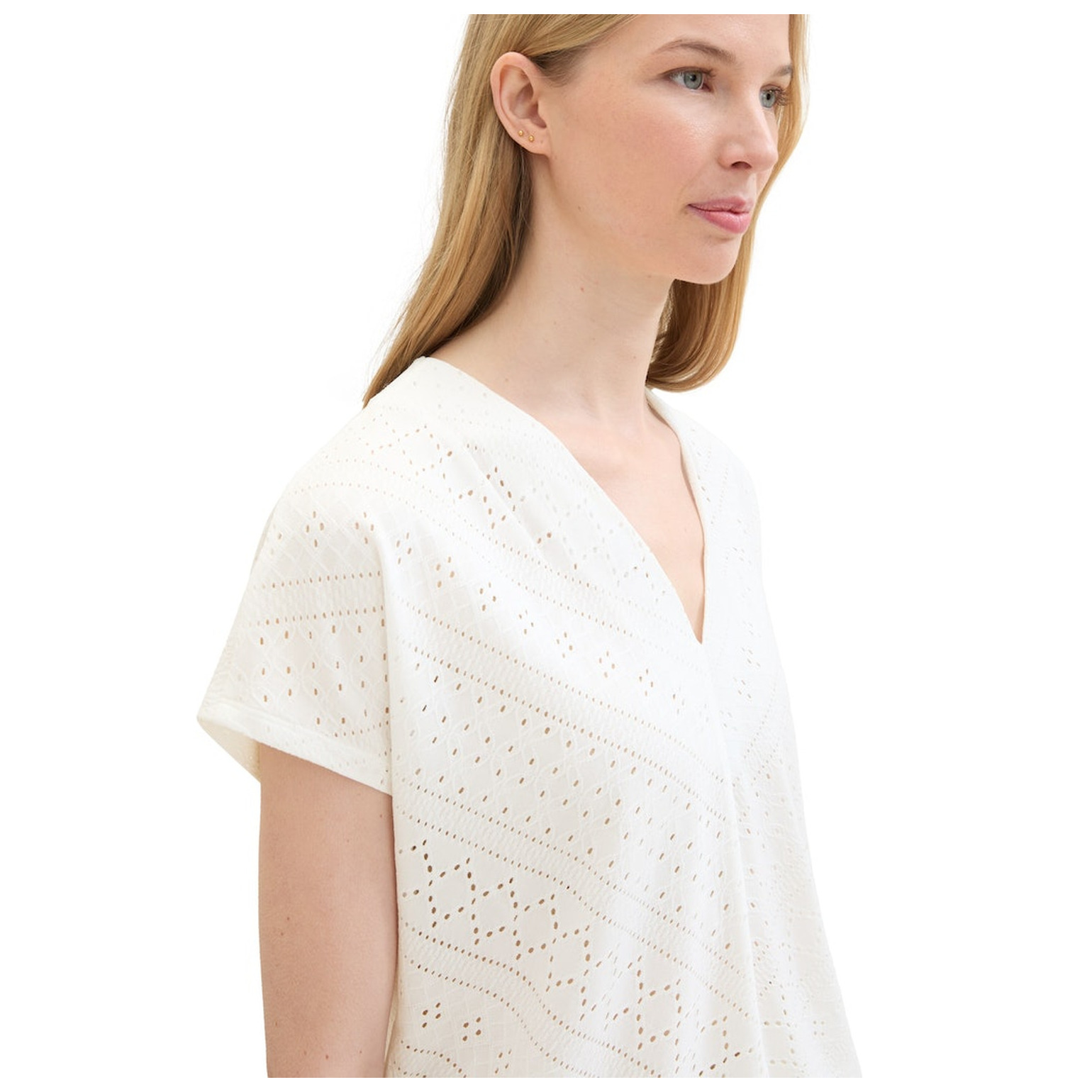 Tom Tailor T-shirt ajour v-neck