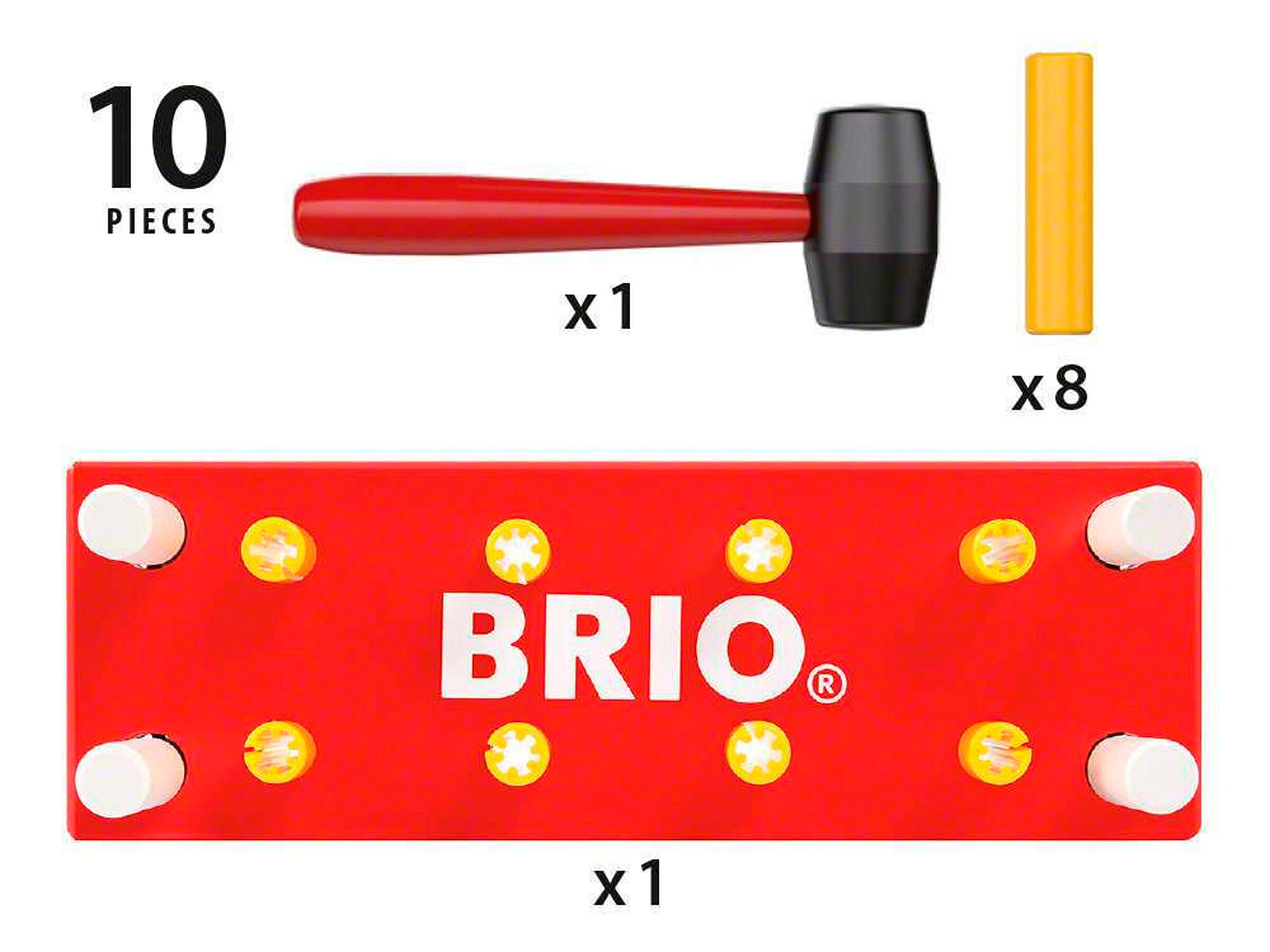 BRIO Rote Klopfbank