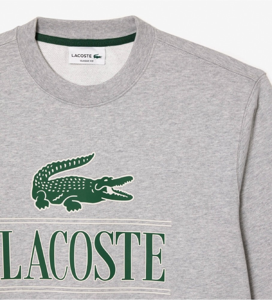 Moletom Lacoste Logo Fleece Jogger, Cinza
