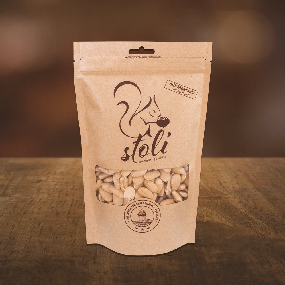 STOLI Mandeln<br>450 g, Beutel, mit Meersalz