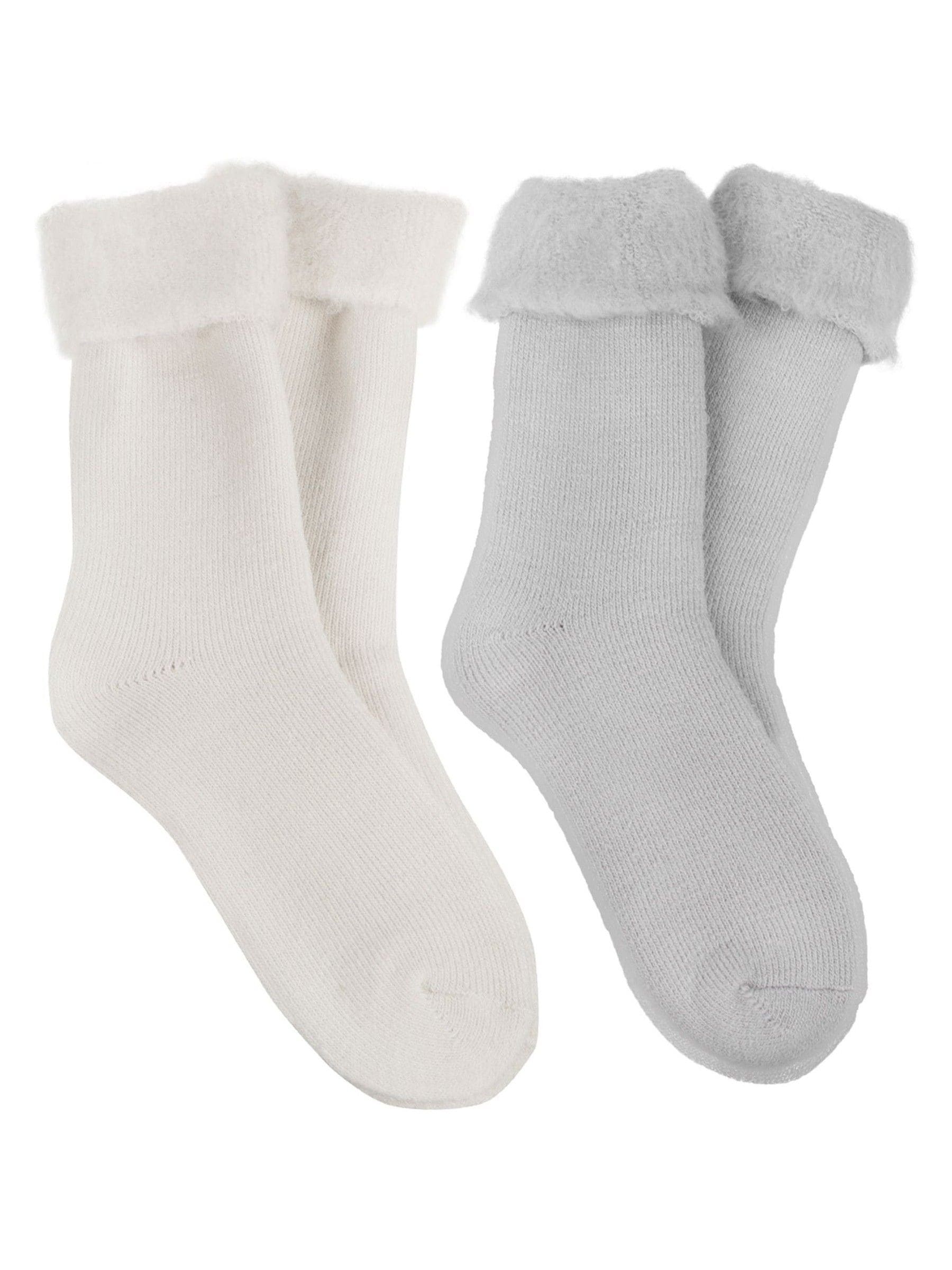 Totes geborstelde thermische bedsokken voor dames set van 2