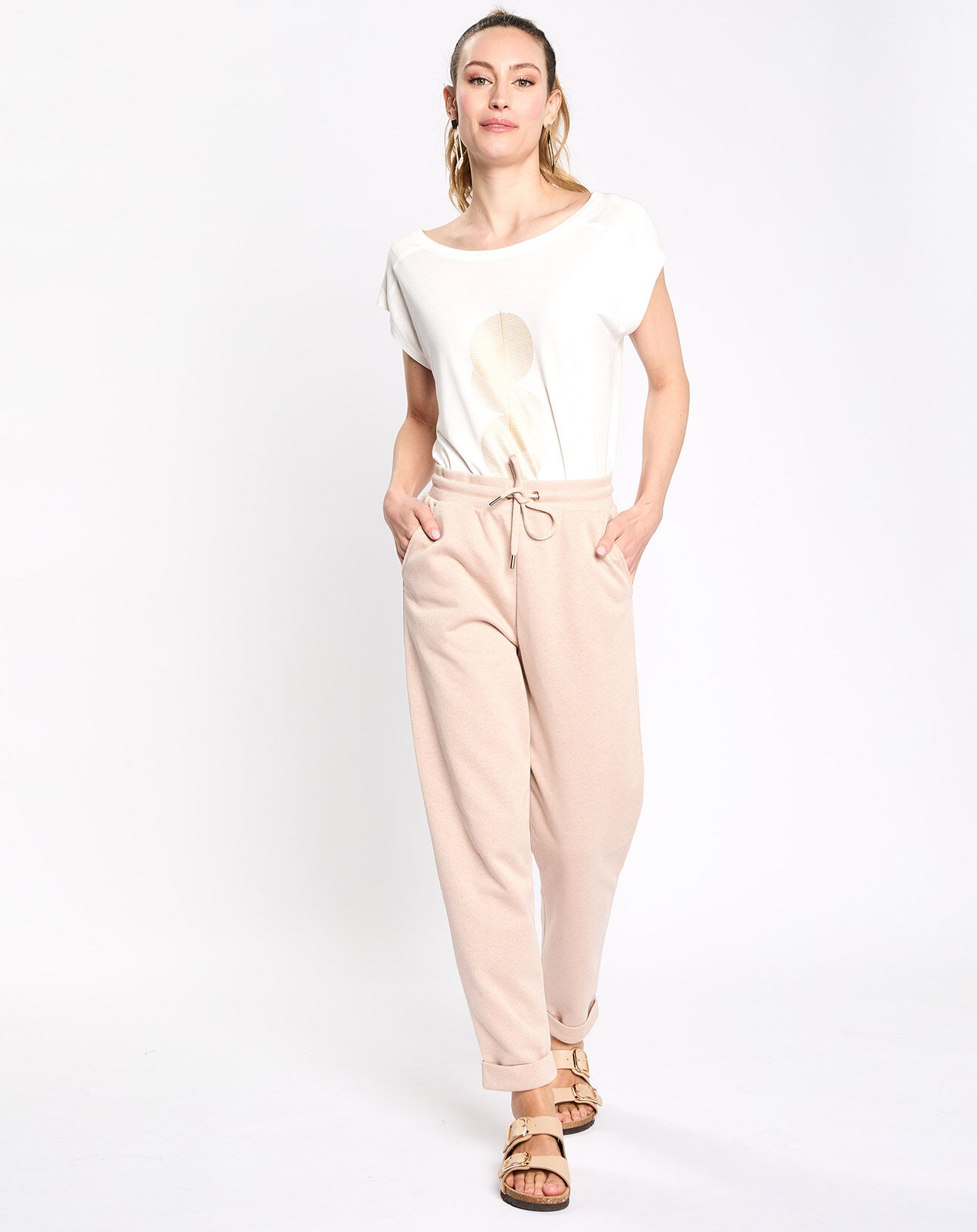 Esprit Jogging lurex rose clair