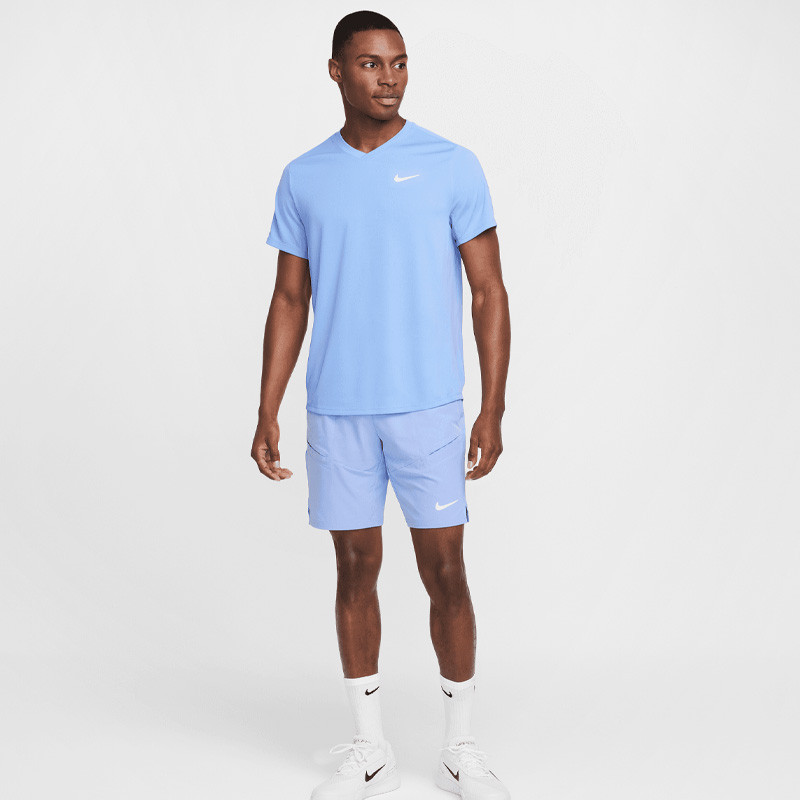 Tee-shirt de tennis Nike Court Dri-Fit Victory bleu clair 2025