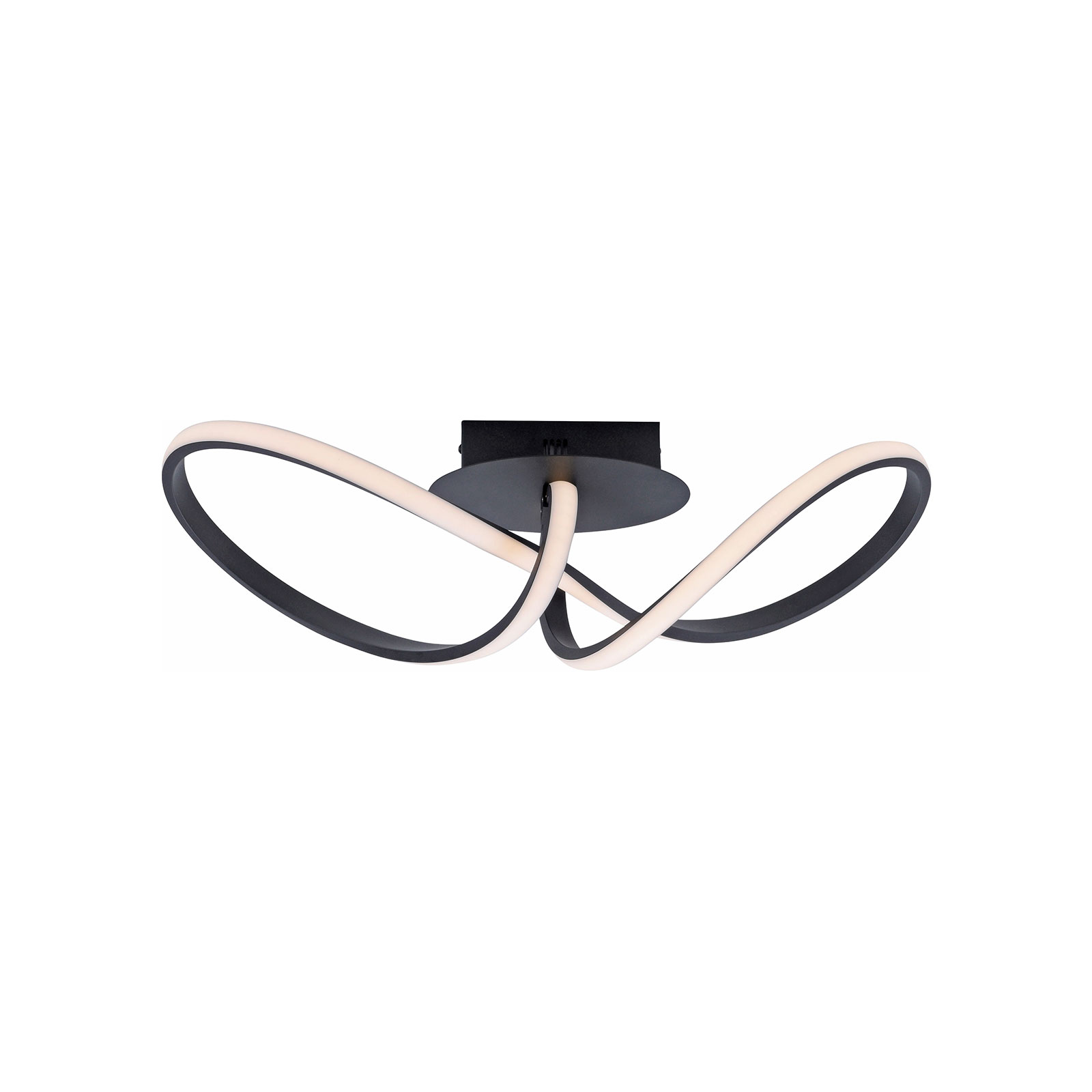 LED-Deckenleuchte - schwarz - 24,5 cm breit