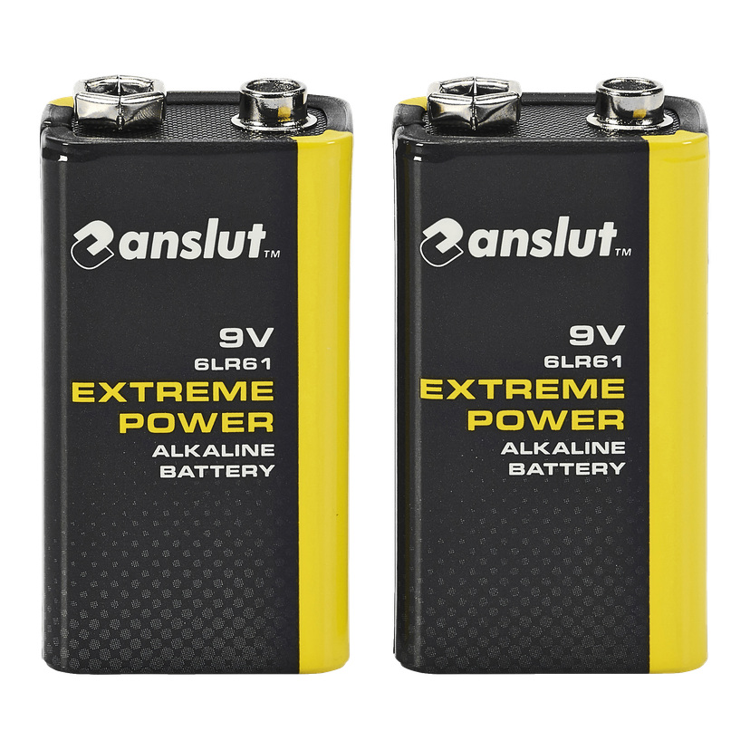 9 V-batterier 2-pk