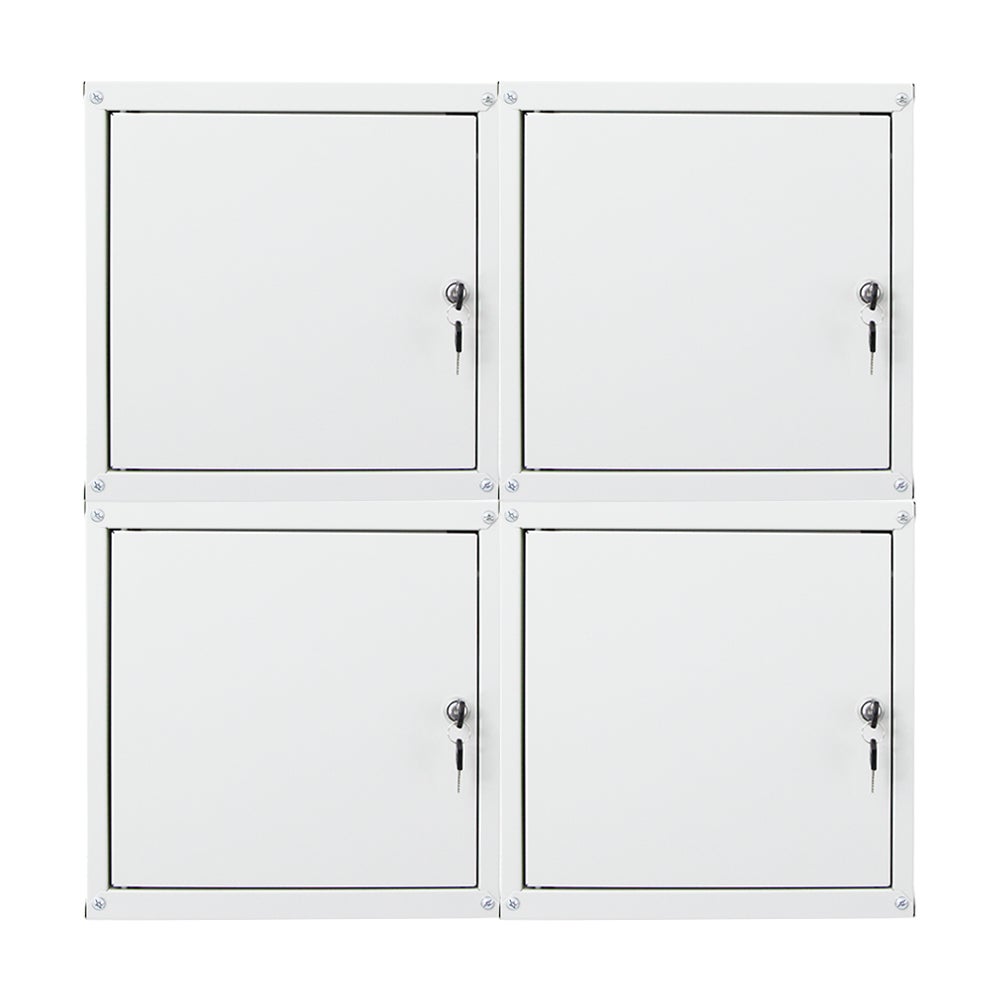 PROREGAL Mega Deal 4x locker cubes Cubic HxBxD 35 x 35 x 35 cm grijs
