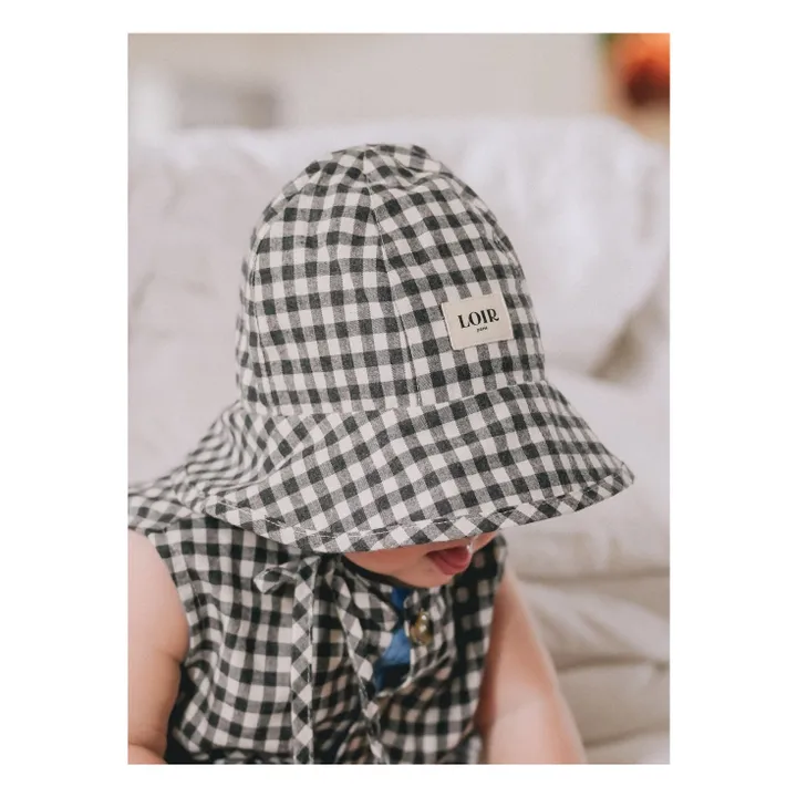 Loir Chapeau Toscane Vichy | Noir