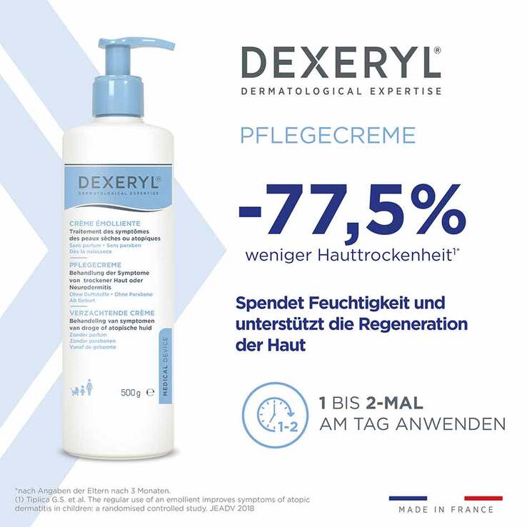 Dexeryl Pflegecreme, 2x500 g