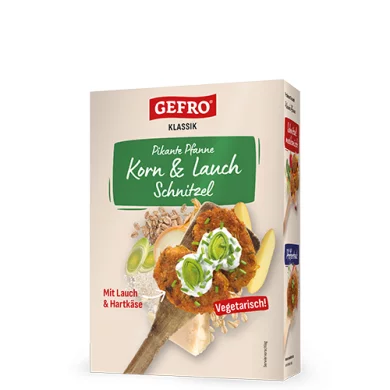 Korn & Lauch Schnitzel Pikante Pfanne: Getreidebratlinge mit Dinkel und Grünkern