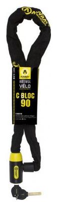 Chaîne Antivol Auvray C-Bloc ø6mm 90cm   Cadenas