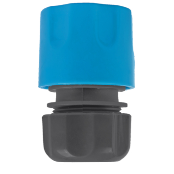 GAMMA sproeiaccessoires slangkoppeling kunststof 1/2 inch grijs met blauw