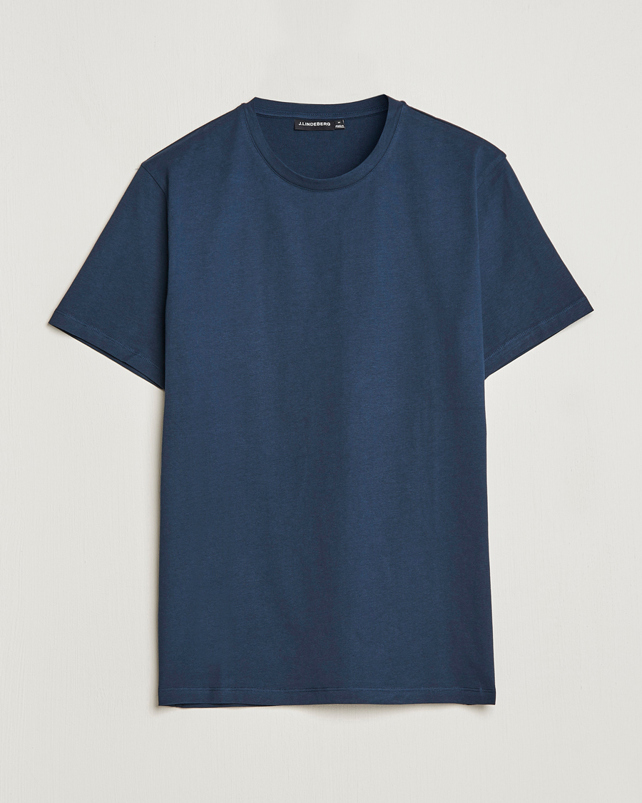 J.Lindeberg Sid Cotton Crew Neck Tee Navy