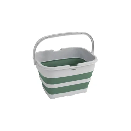Outwell Camping Mülleimer Collaps RecycleIt Eimer TPE und Plastik Shadow Green