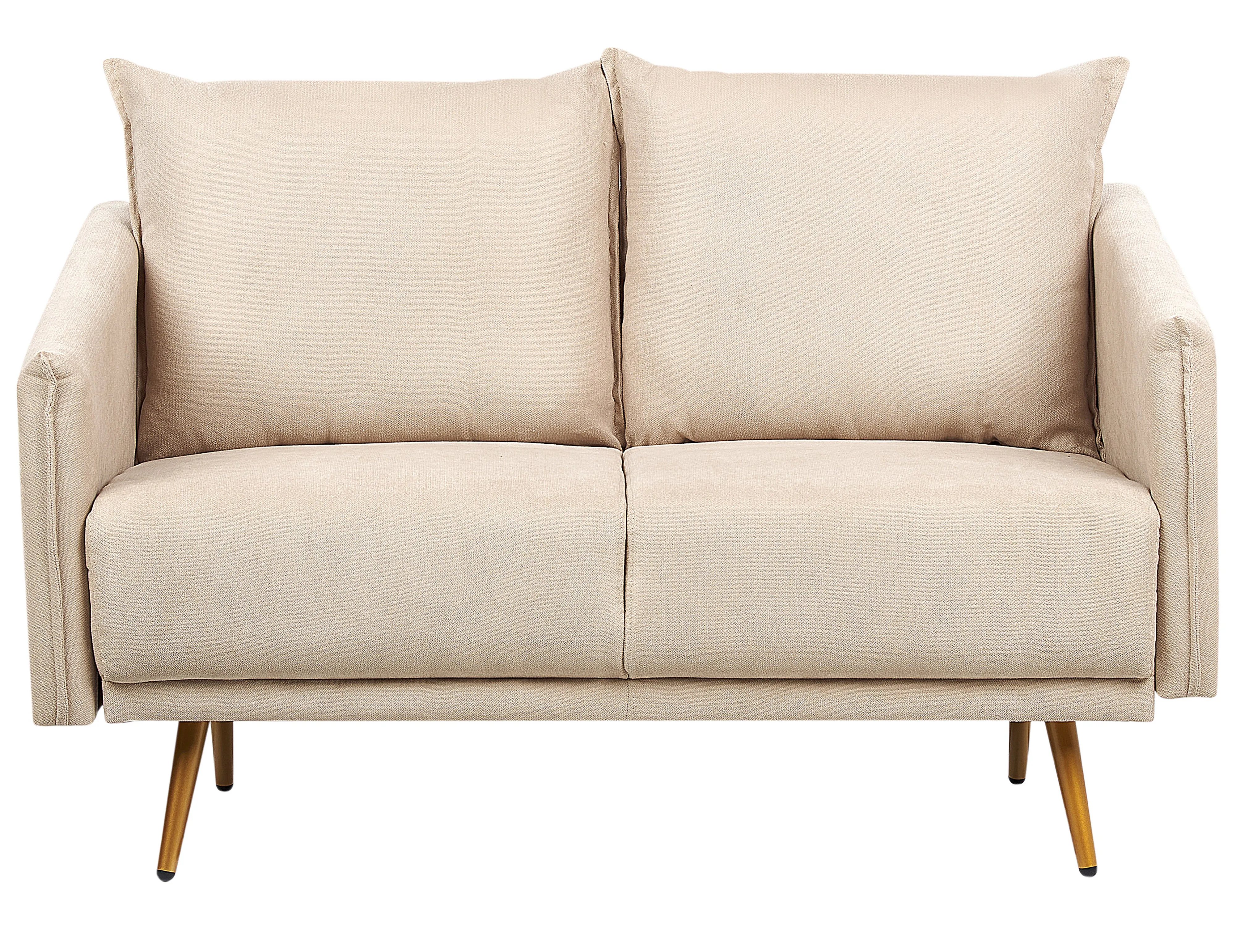 Bank 2-zits MAURA Fluweel Beige