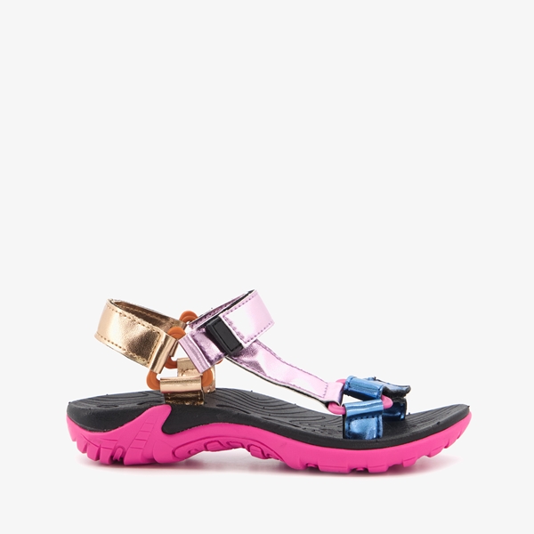Blue Box meisjes sandalen met metallic bandjes