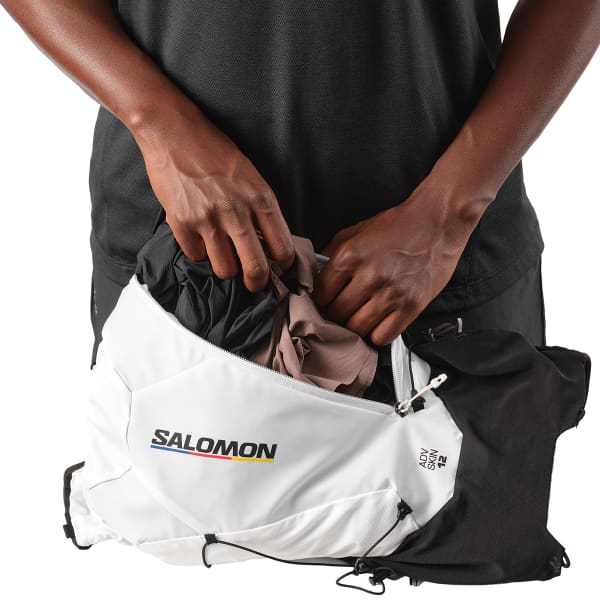 Sac trail SALOMON ADV SKIN 12 RACE FLAG SET BLACK/WHITE