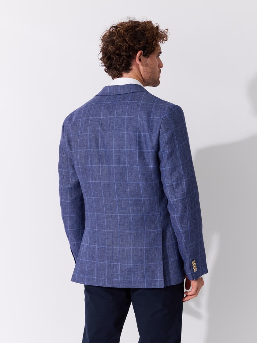 Leo rutet linblazer Vintage Indigo
