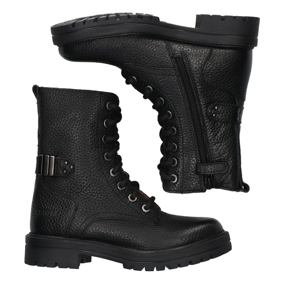 Leah Leap - Veterboots Braqeez Zwart