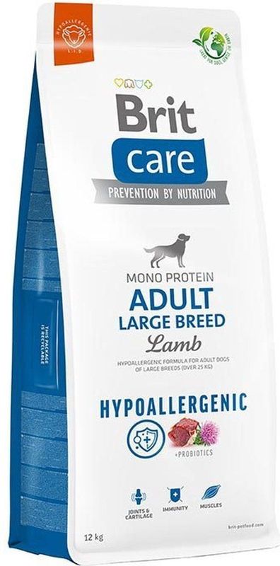 Brit Care Hypoallergenic Adult Large Breed Lamb & Rice 12 kg Hond
