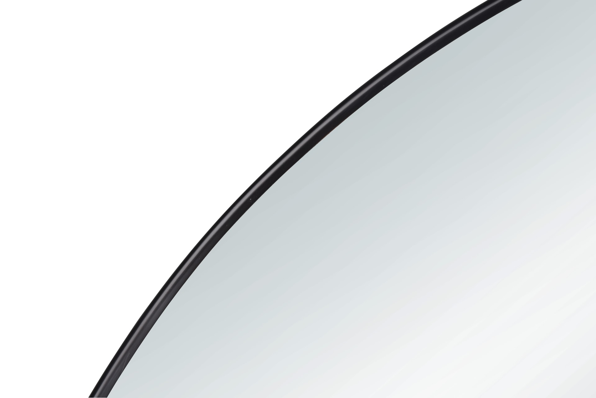Wandspiegel MILA rund 50 cm schwarz