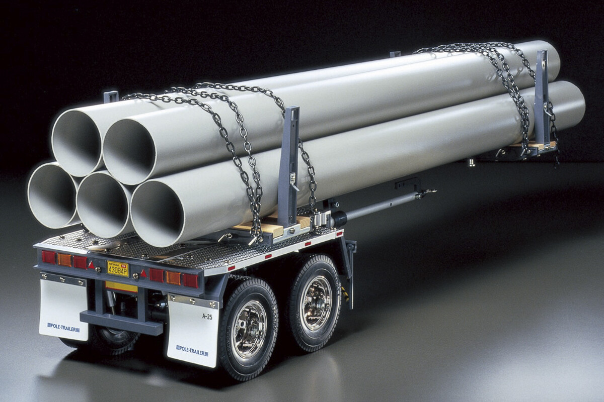 Tamiya - Truck Pole Trailer Til Lastbil Byggesæt - 1:14 - 56310