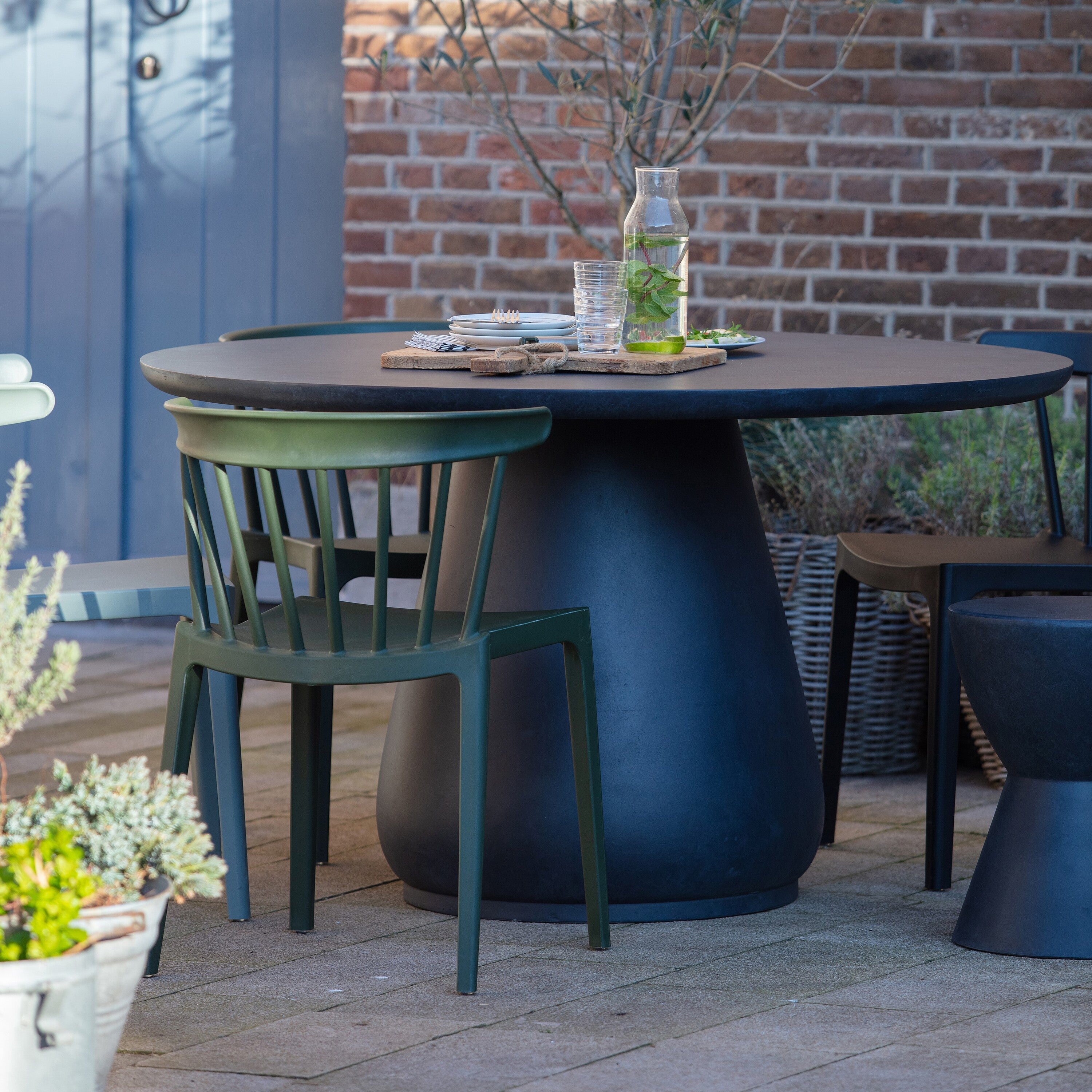 Woood Bliss Spijlenstoel - Army Groen