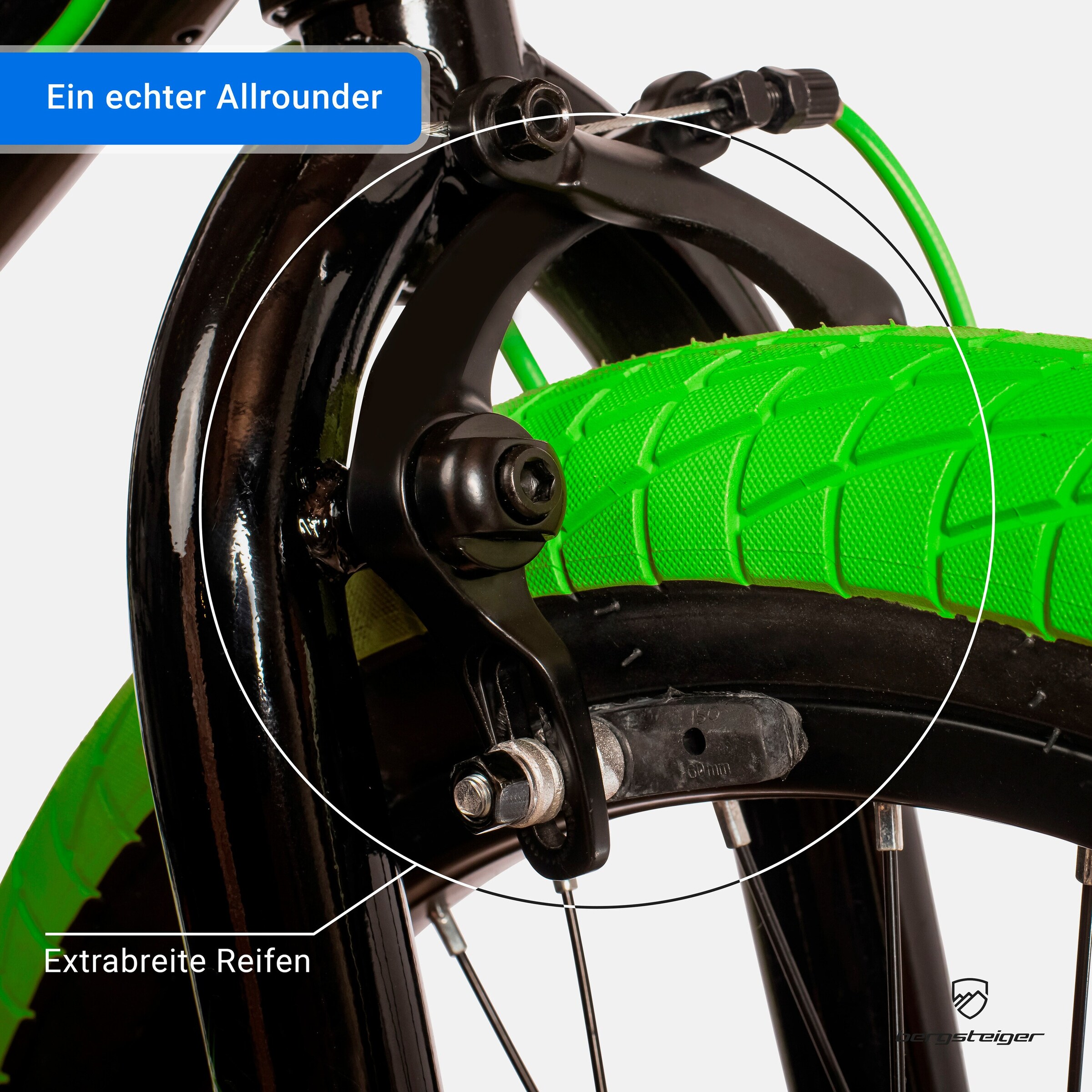 Bergsteiger BMX Halifax 20 Zoll | green / black