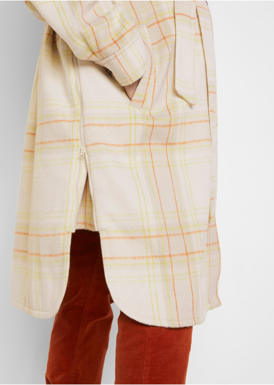 Veste-chemise longue de grossesse