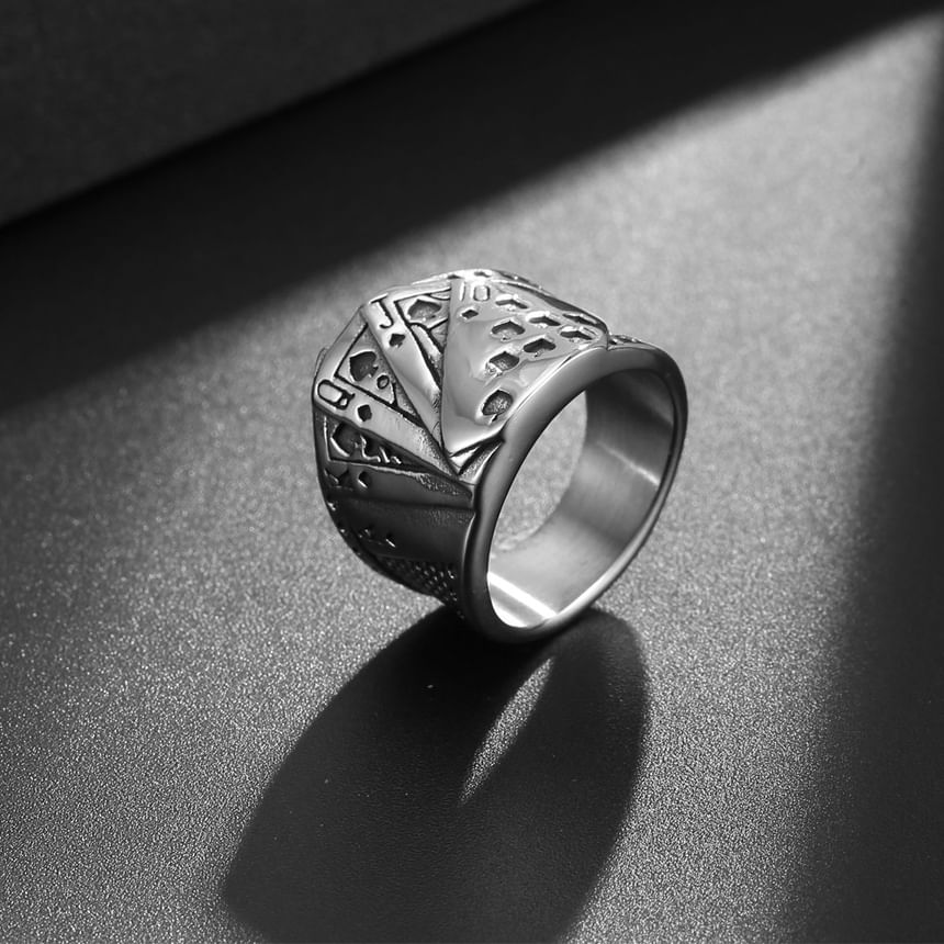 Prushia - Pokerring van roestvrij staal