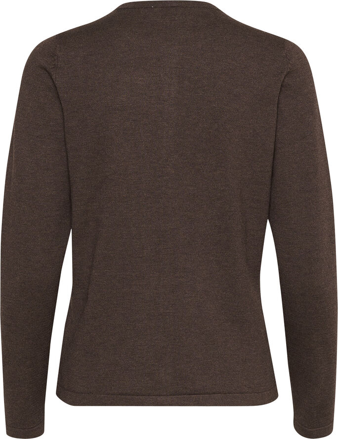 Saint Tropez A8661, MilaSZ R-Neck Cardigan Dark oak melange